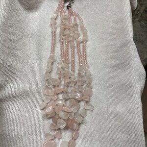 Rose Quartz Beaded Necklace